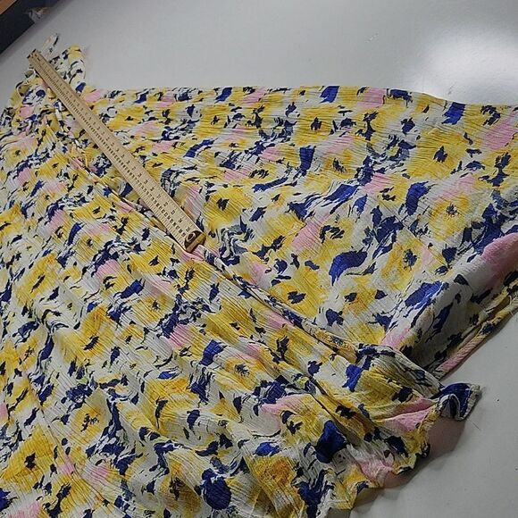 LULU'S HIGH SLIT FLORAL LINED STRAPPY Berryessa MAXI DRESS L LARGE - Picture 2 of 12